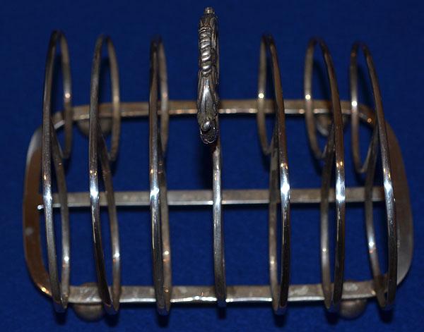 GEORGE THE 4TH SILVER TOAST RACK DATED 1829.