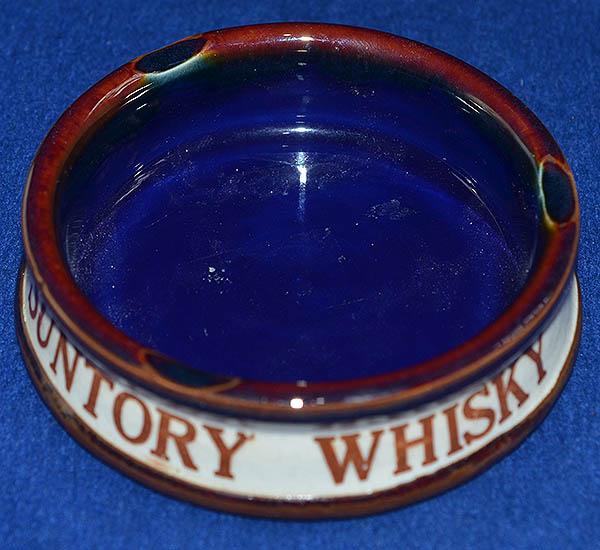 WHISKY ADVERTISING ASHTRAY.