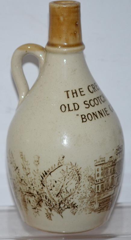 SCOTISH VICTORIAN PICTORIAL WHISKY JUG.