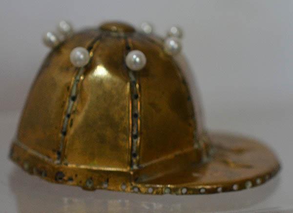 VICTORIAN JOCKEY HAT PINCUSHION.