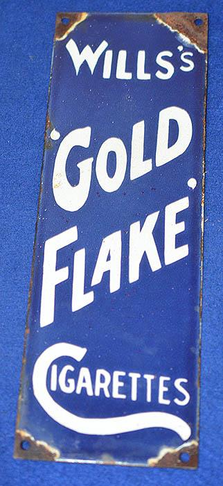SMALL ENAMEL CIGARETTE ADVERTISING SIGN,