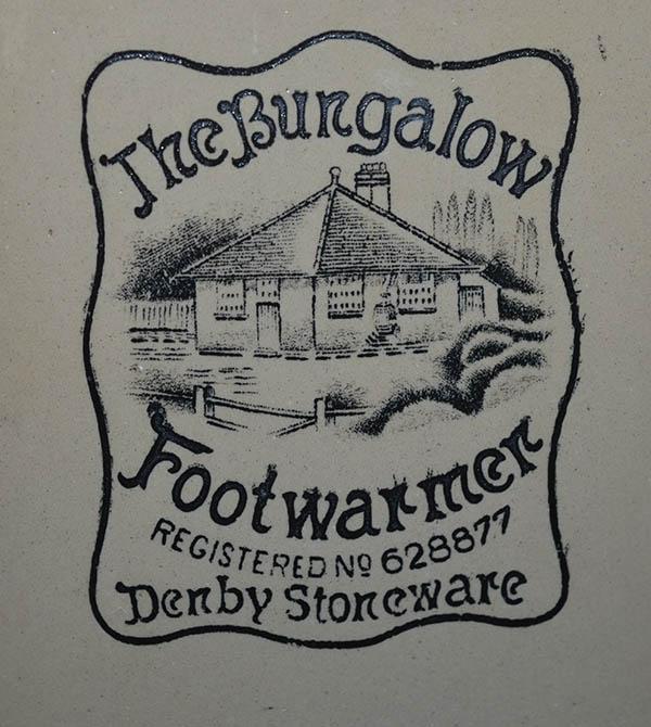 THE BUNGALOW STONWARE FOOT WARMER.